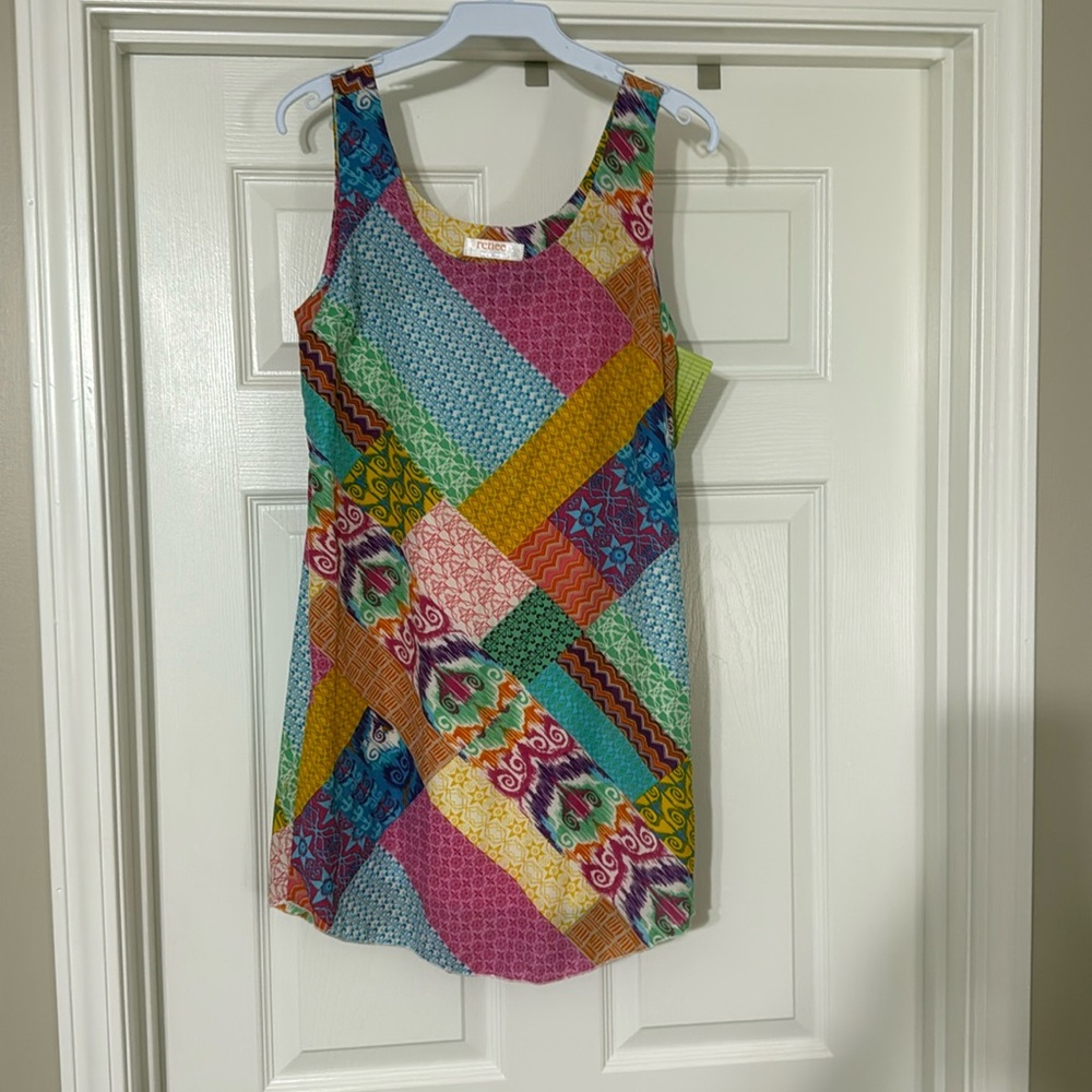 NWT RENEE MULTI PRINT COLOR DRESS